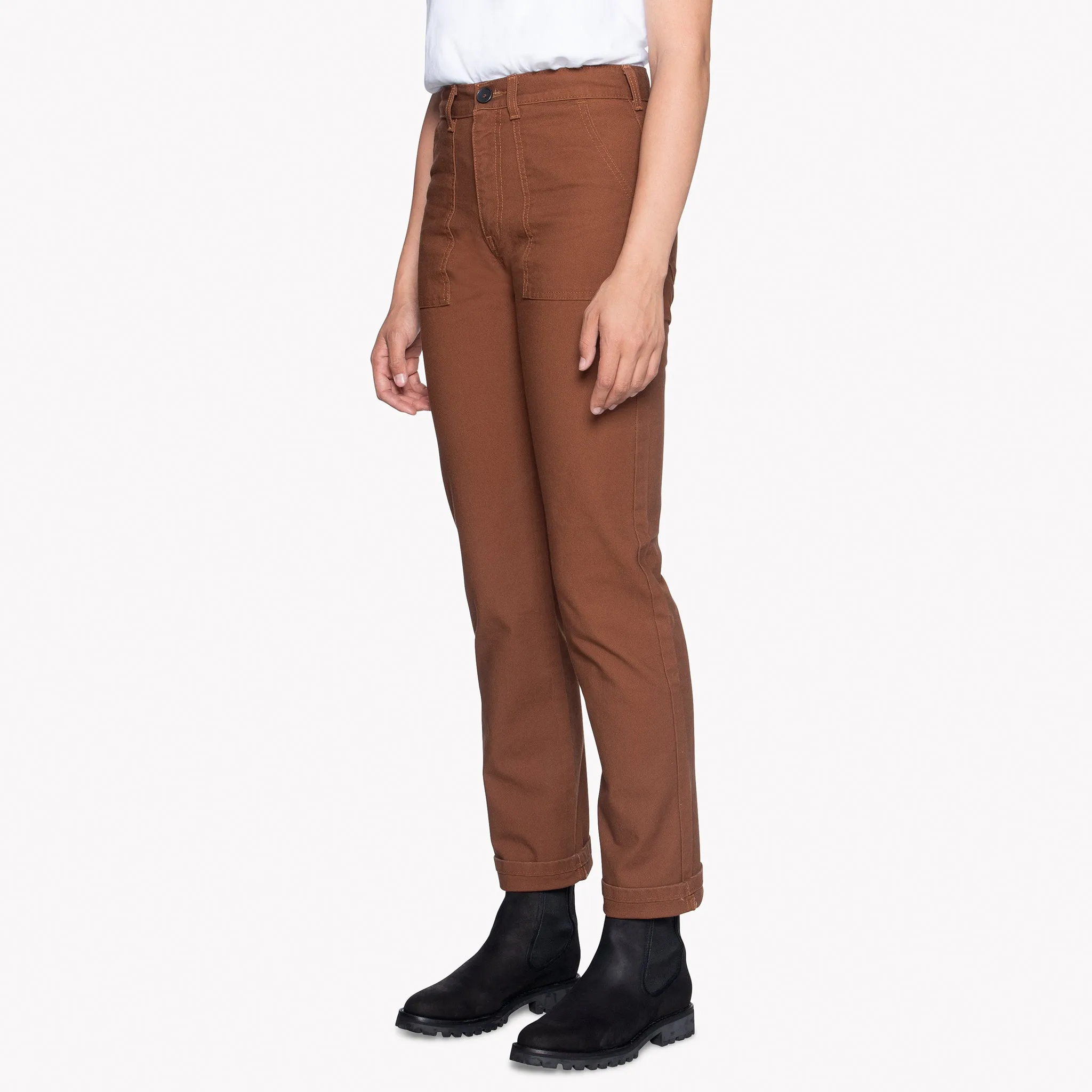 Women's - Fatigue Pant - Brick Canvas