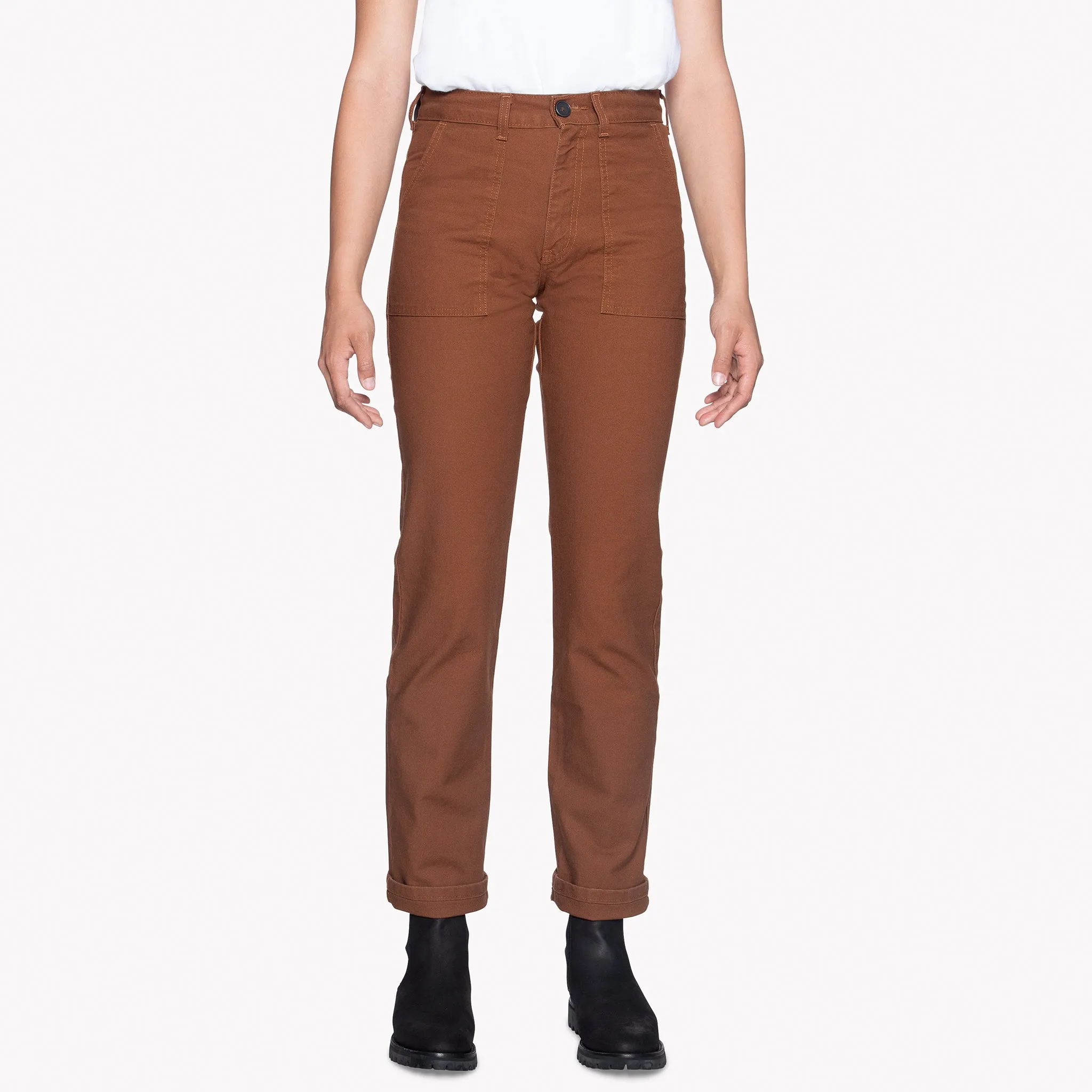 Women's - Fatigue Pant - Brick Canvas